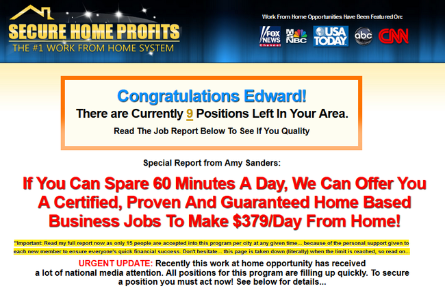 secure home profits scam