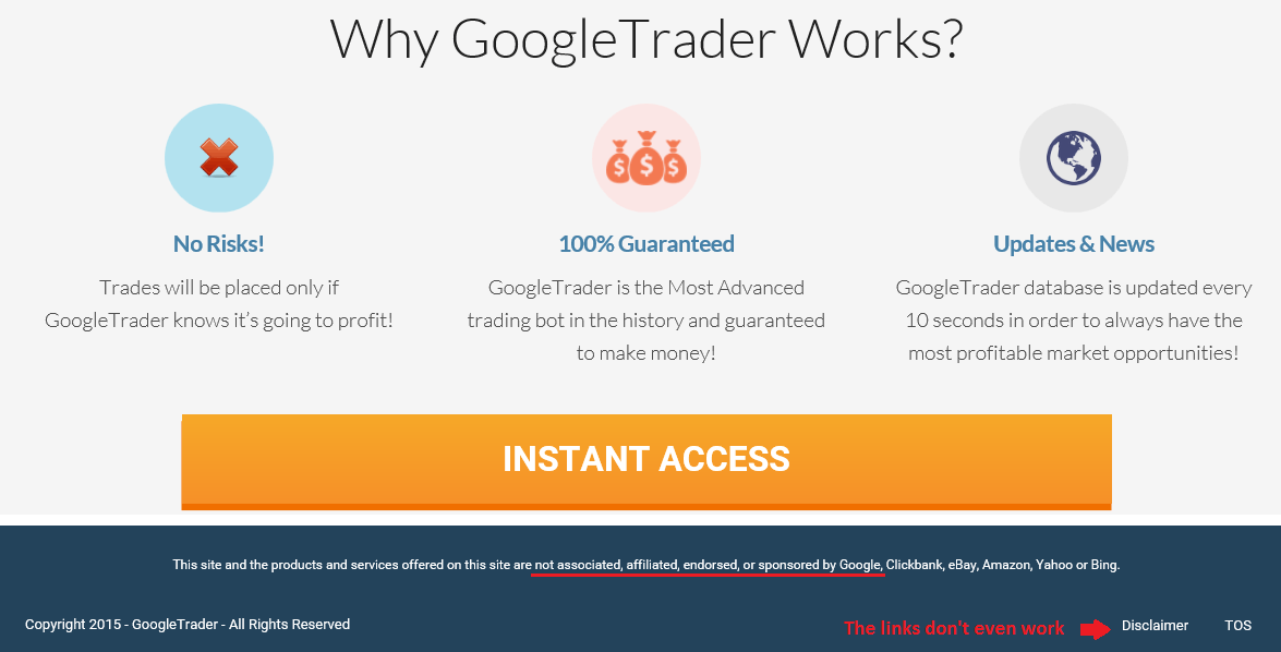 google trader scam