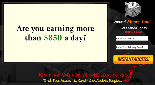 secret money vault scam