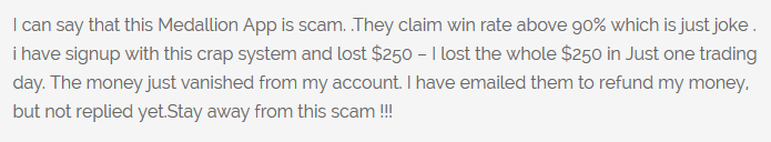 medallion app scam
