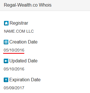 regal wealth scam review