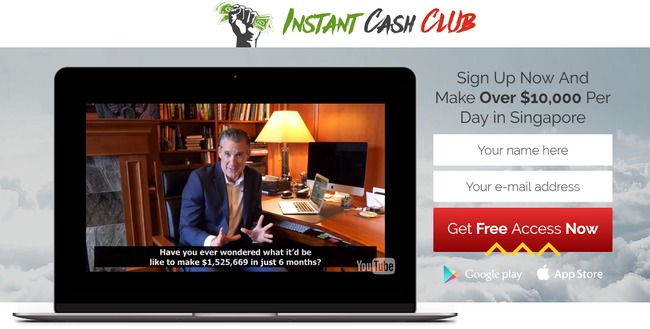 instant cash club scam review
