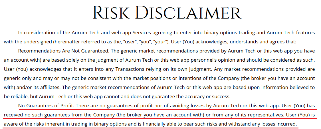 aurum tech scam review