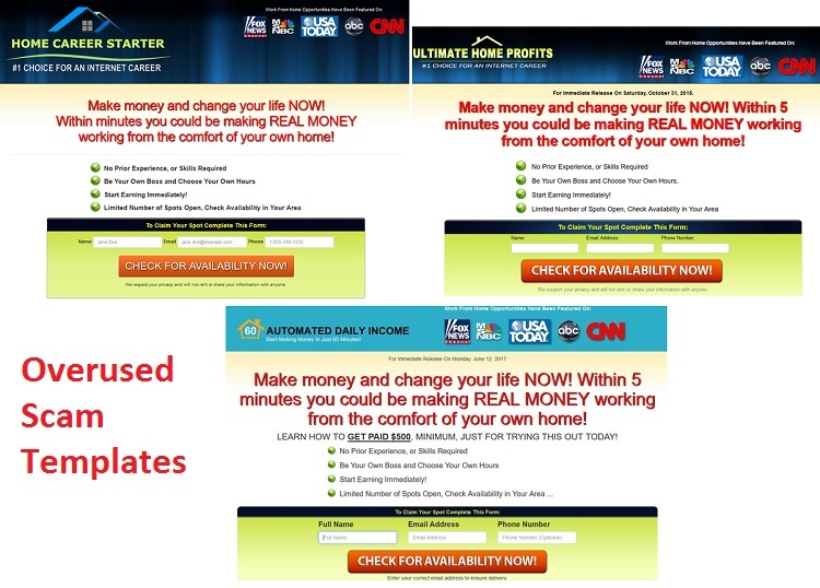 automated daily income duplicate scams