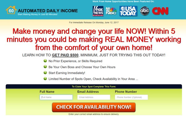 automated daily income review